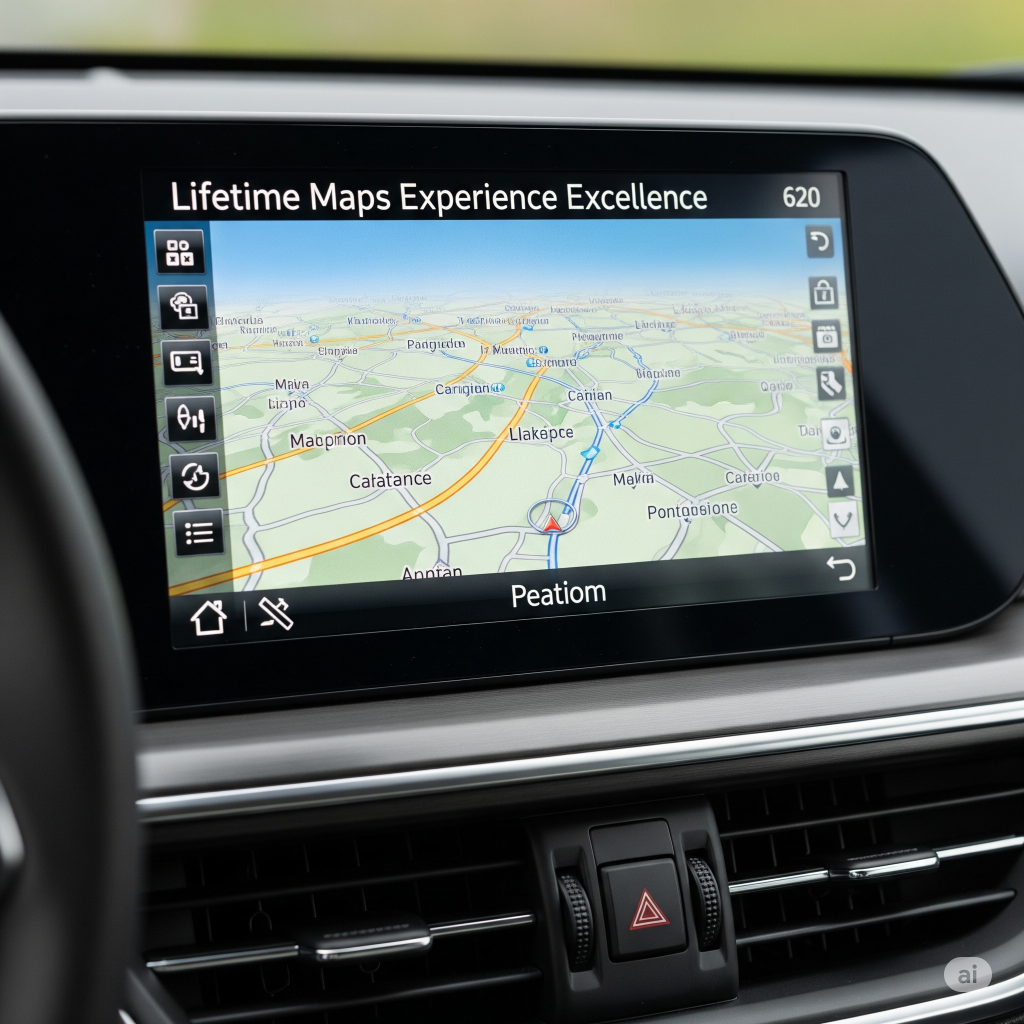 Car GPS Navigation System With Lifetime Maps Experience Excellence